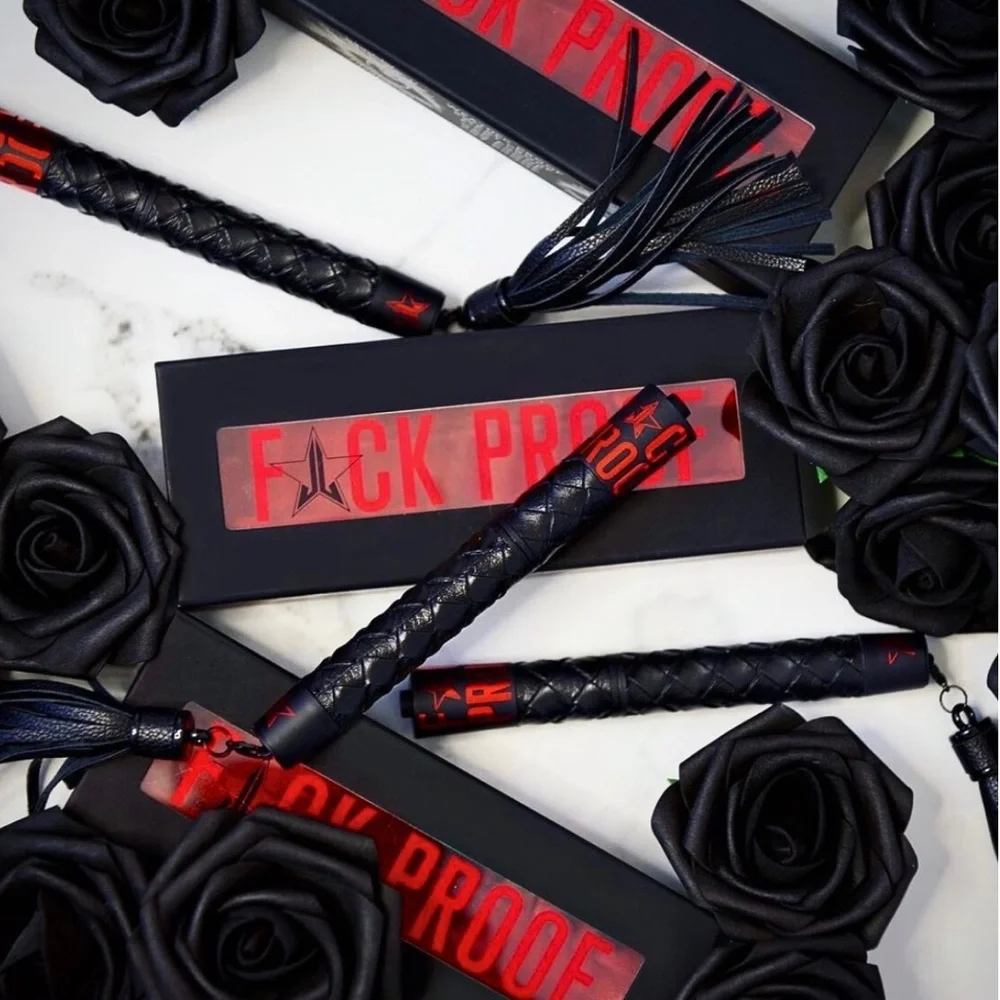 Jeffree Star | F**k Proof Mascara Black | NiB leather whip tube design kinky fun